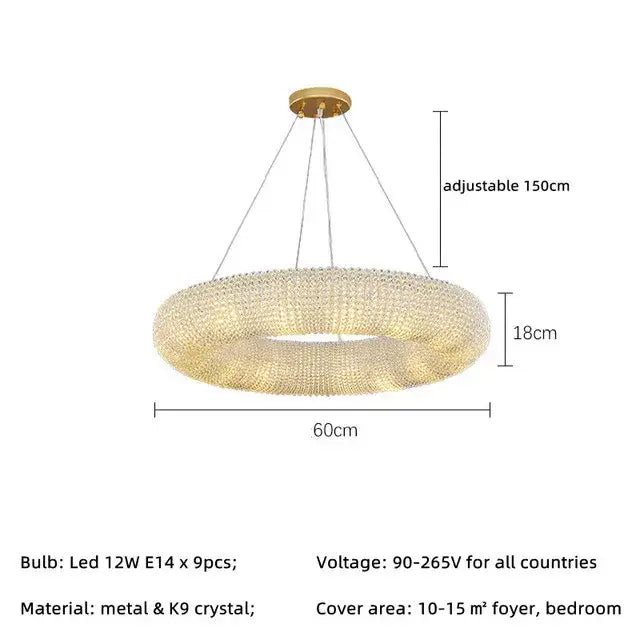 Crystal Loft Pendant Light