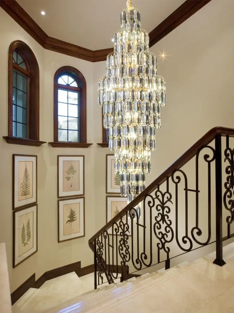 Crystal Spiral Pendant Light