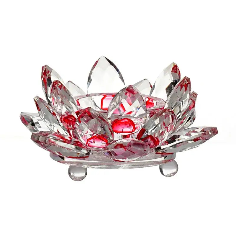 Crystal Lotus Candle Holder
