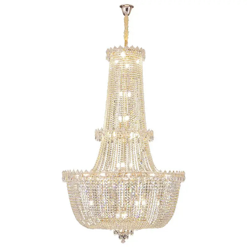 Crystal Luxe Multi-Tier Chandelier