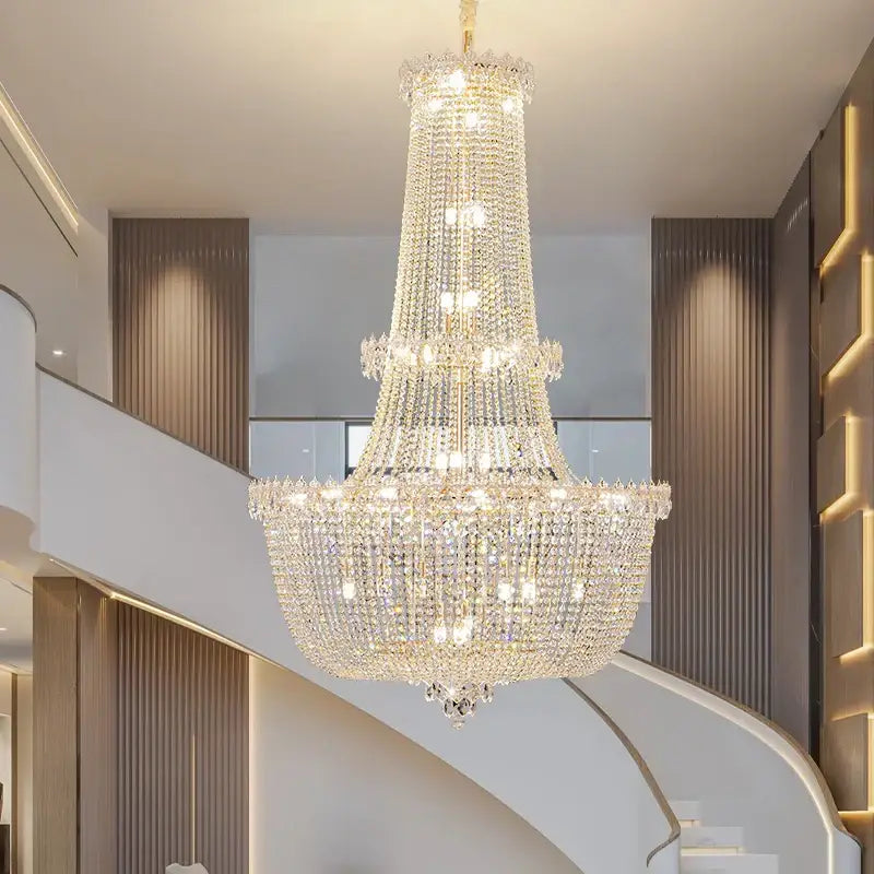 Crystal Luxe Multi-Tier Chandelier