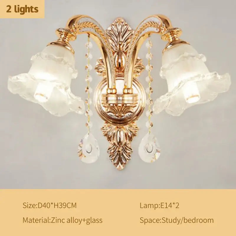 Gold Crystal Living Chandelier Nordic Design