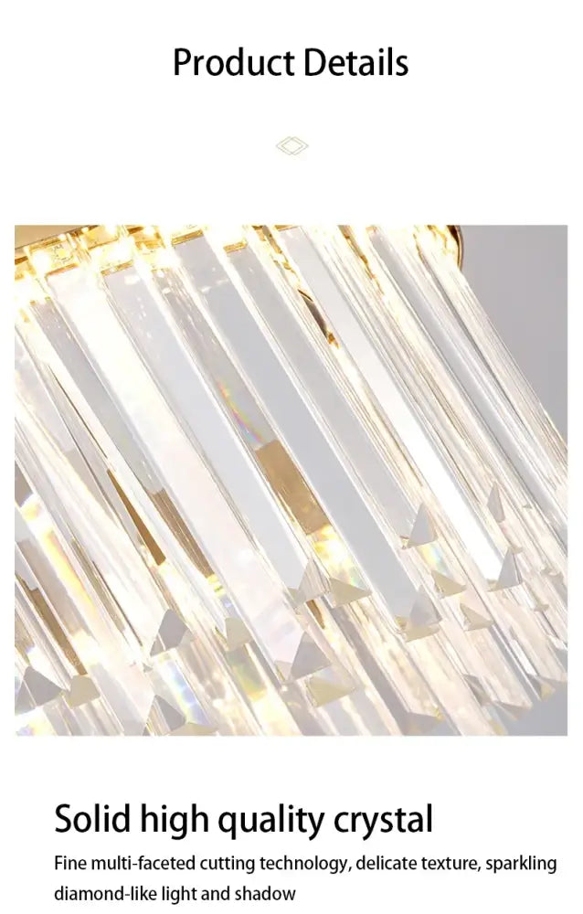 Gold Crystal Ceiling Light