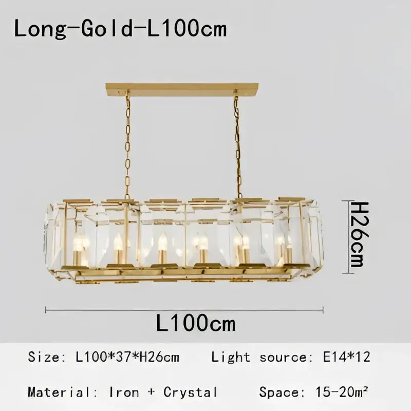 Gold Crystal Pendant
