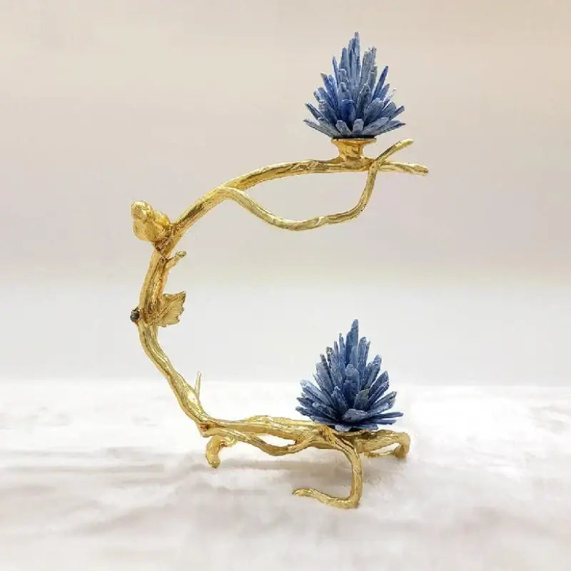 Golden Bird Tree Sculpture