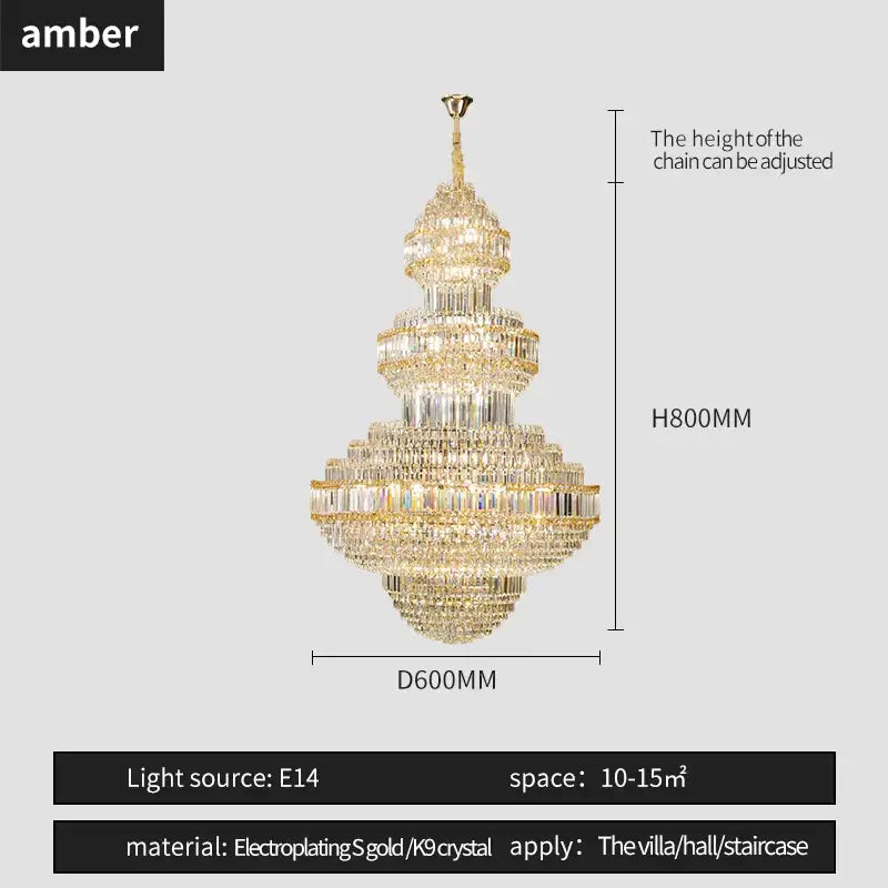 Gold Villa Chandelier