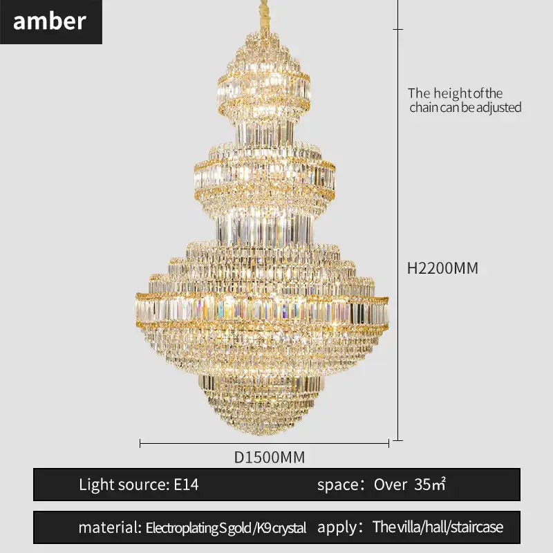 Gold Villa Chandelier