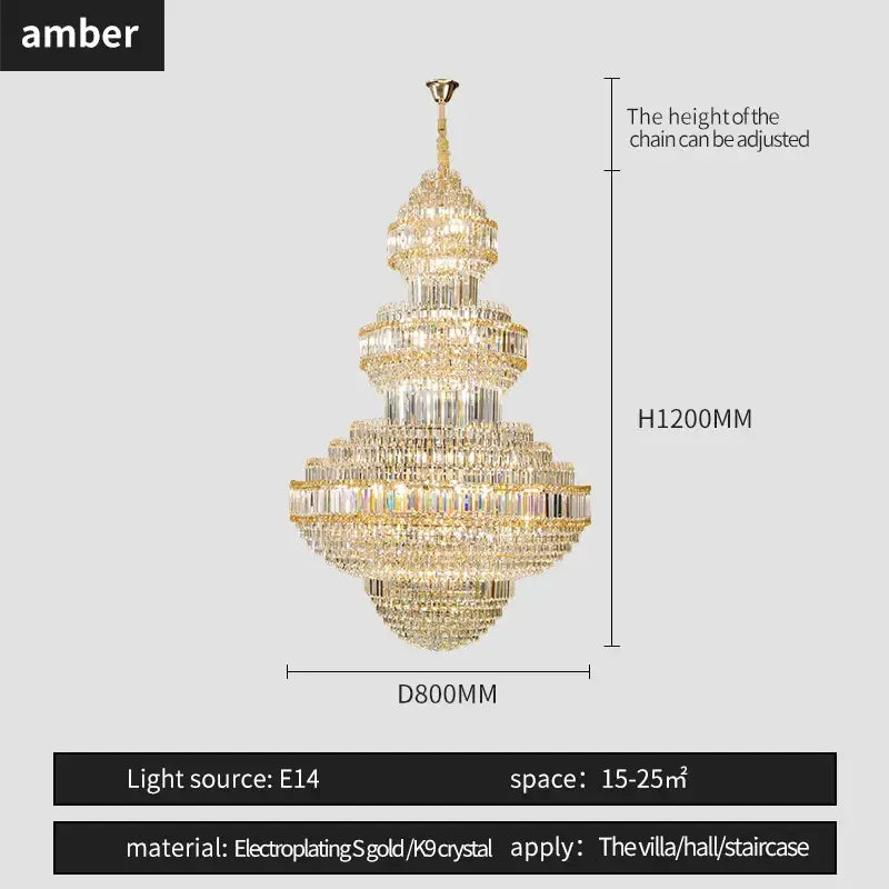Gold Villa Chandelier