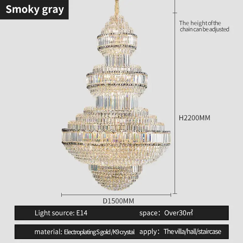 Gold Villa Chandelier