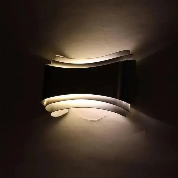 Stainless Curved Wall Sconce