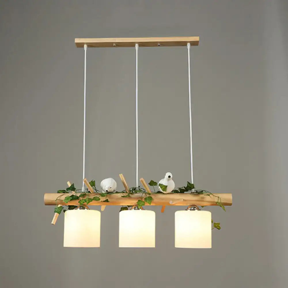 Bamboo Bird Pendant Light