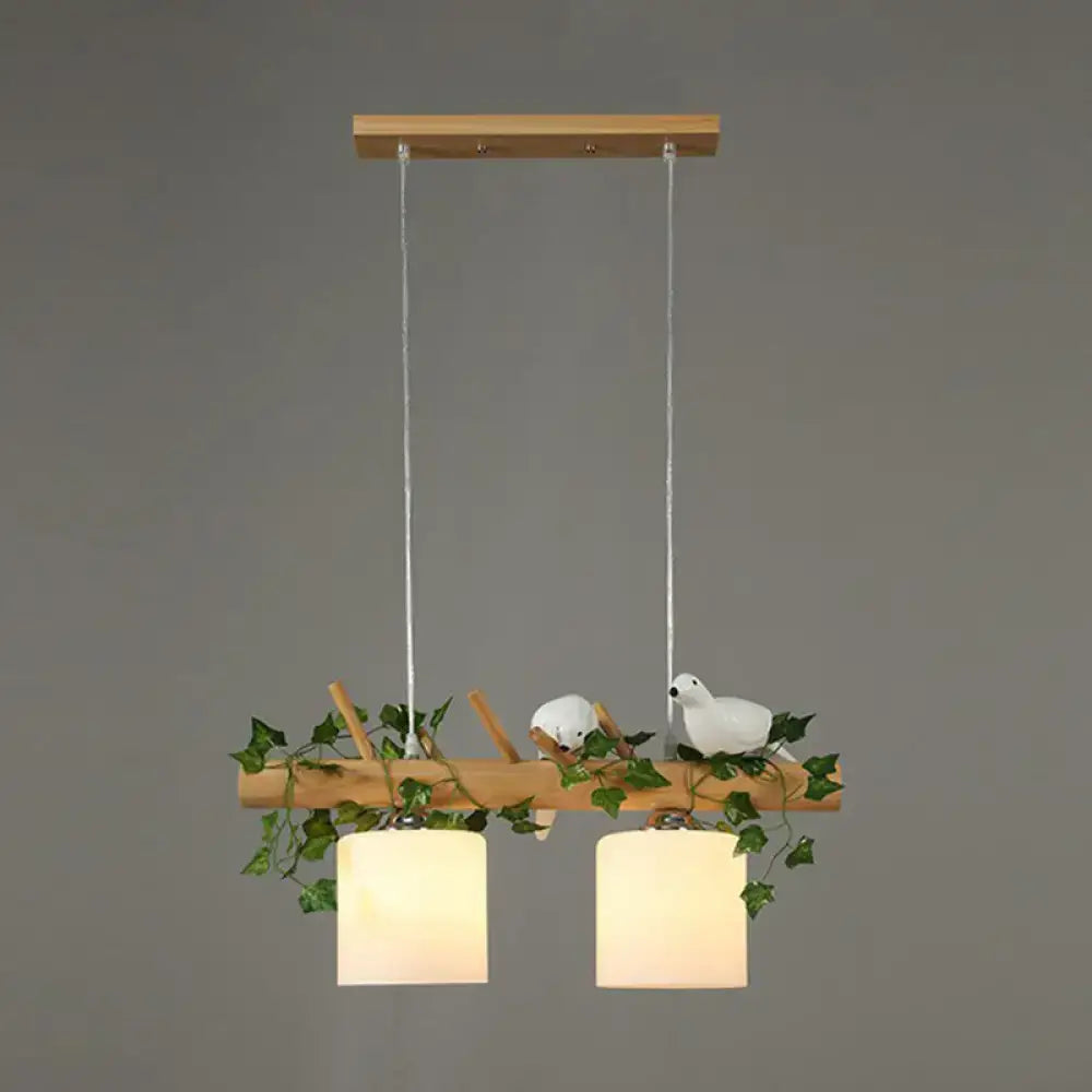 Bamboo Bird Pendant Light