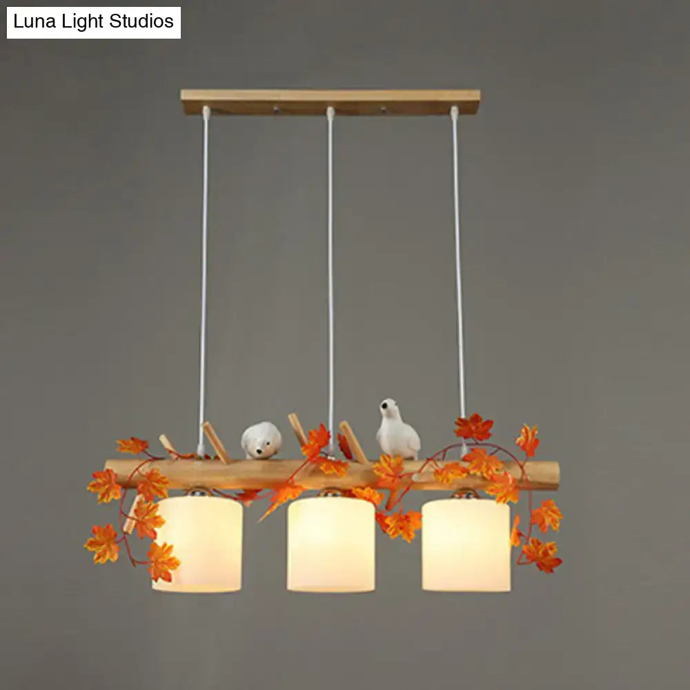 Bamboo Bird Pendant Light