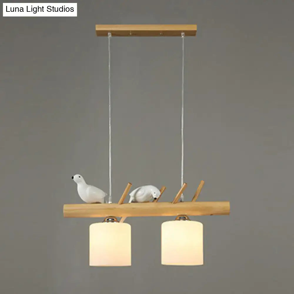 Bamboo Bird Pendant Light