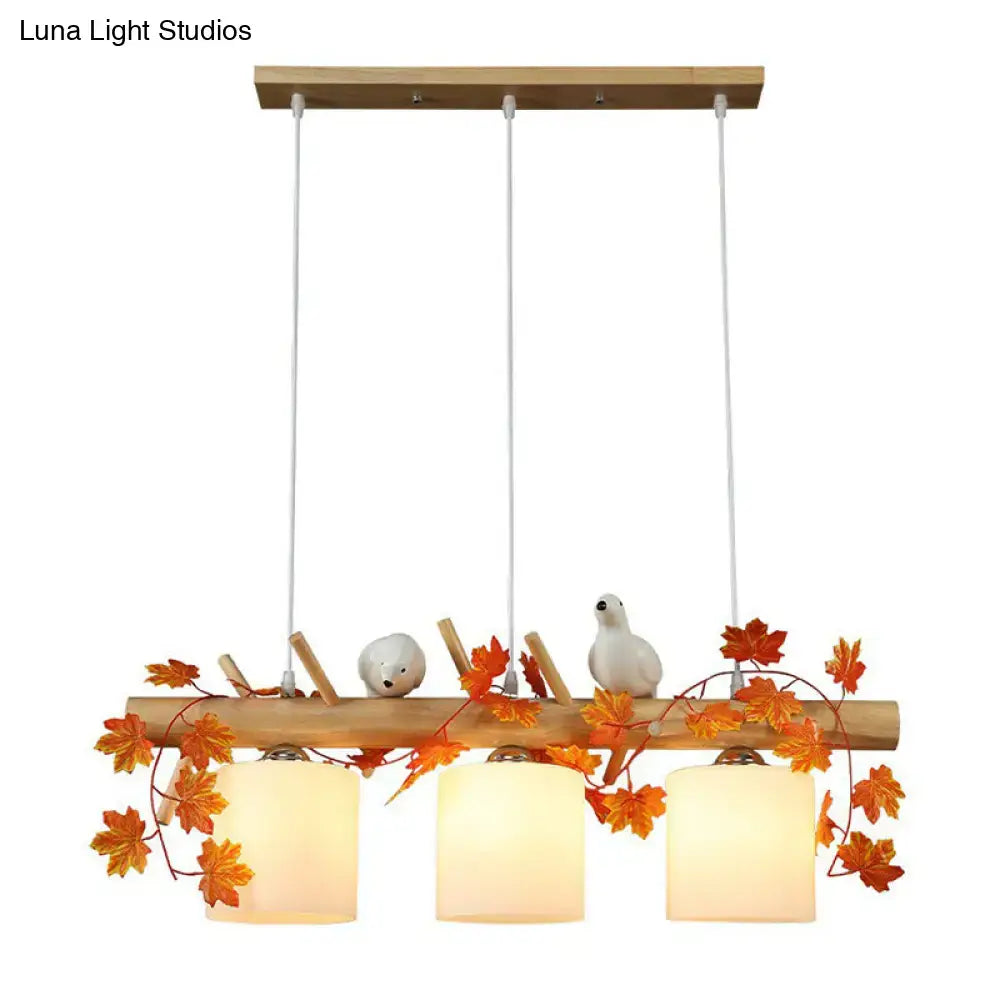 Bamboo Bird Pendant Light