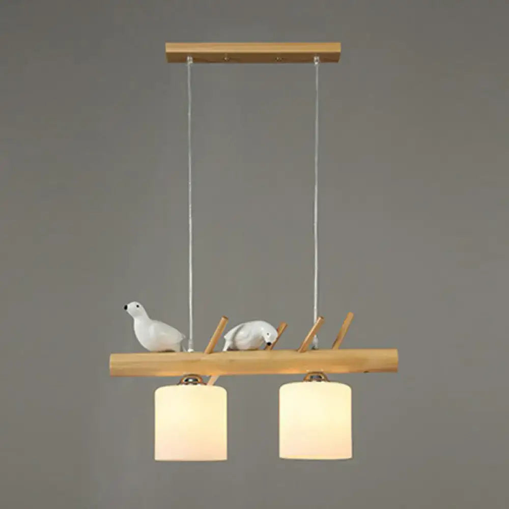 Bamboo Bird Pendant Light