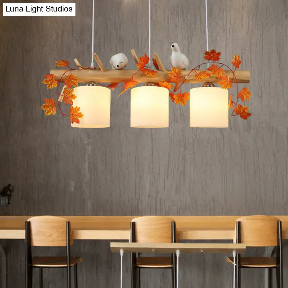 Bamboo Bird Pendant Light