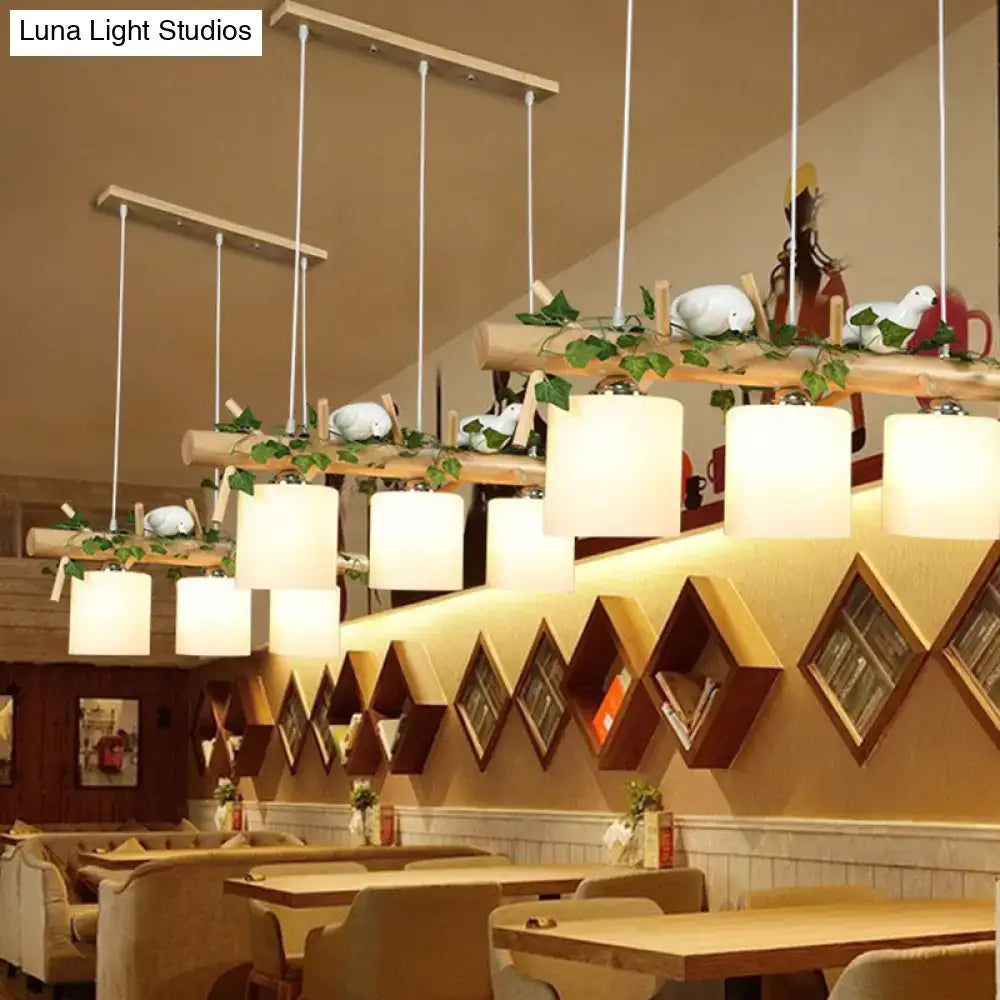Bamboo Bird Pendant Light