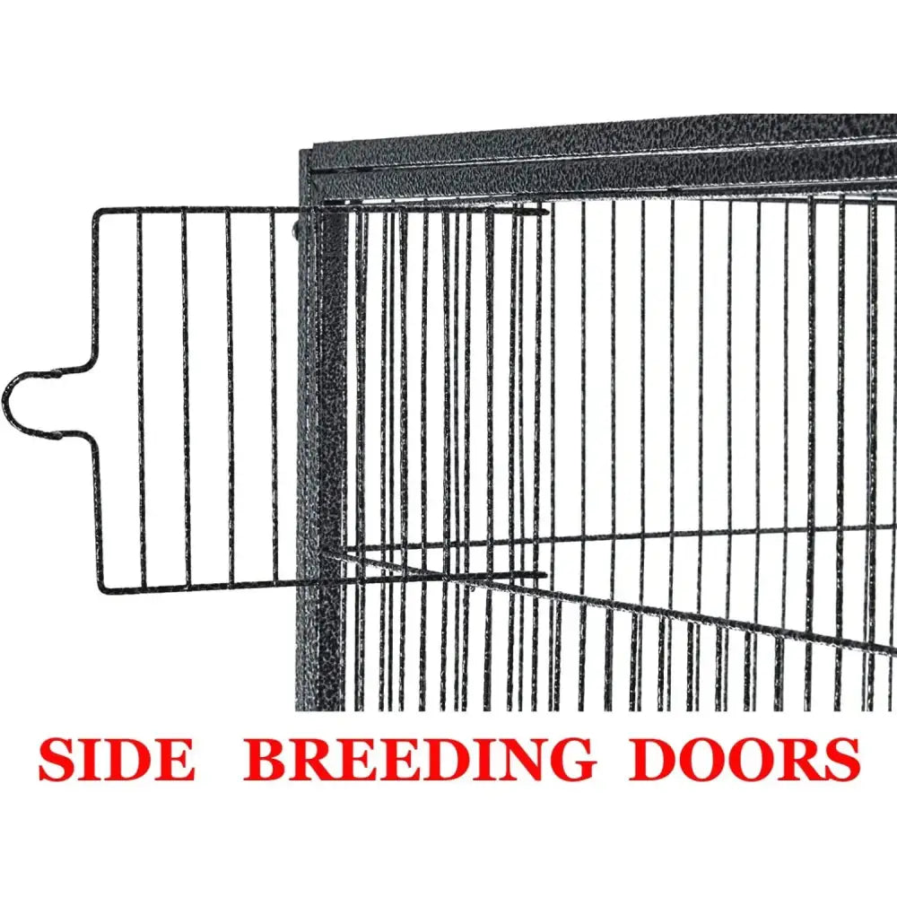 Black Metal Breeding Cage