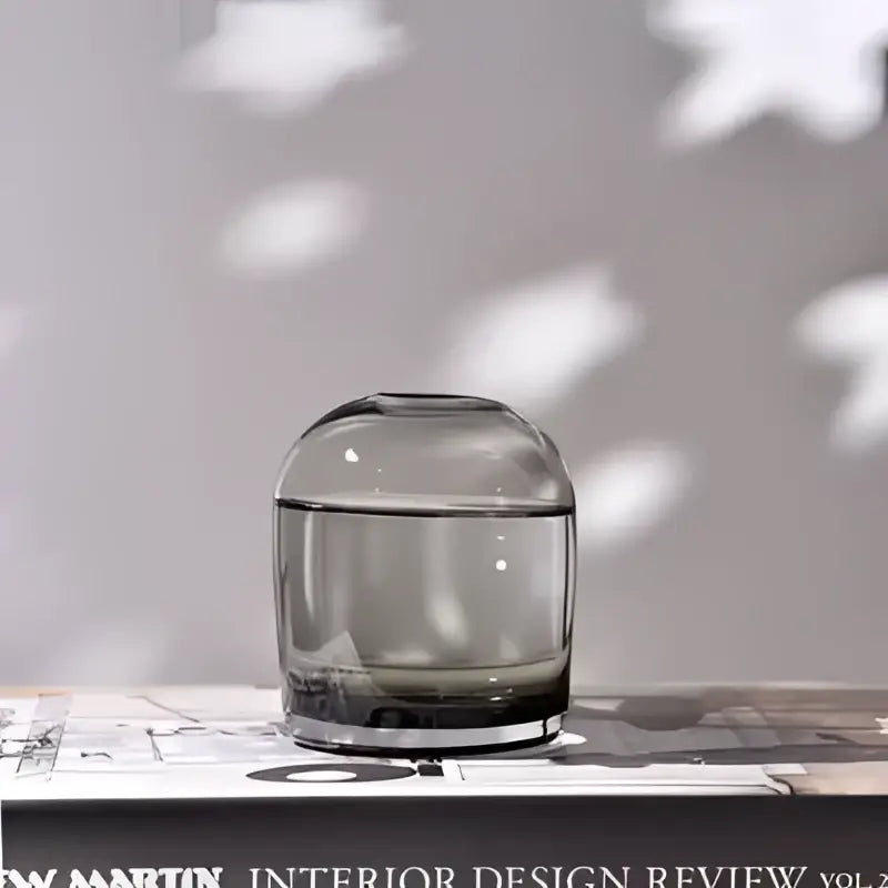 Gray Gradient Glass Vase Set