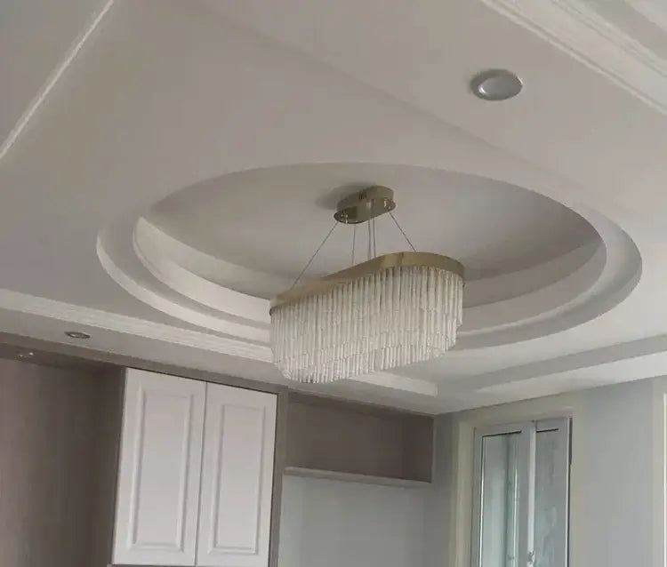 Gold Crystal Dining Chandelier