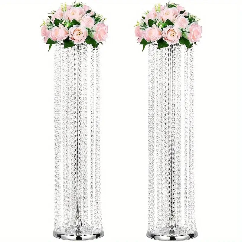 Gold Crystal Vase Set