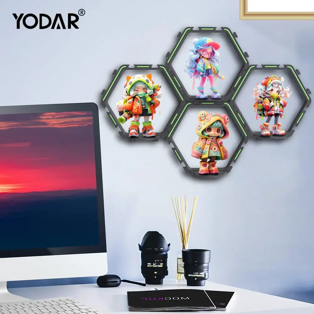 Black Modular Display Shelf