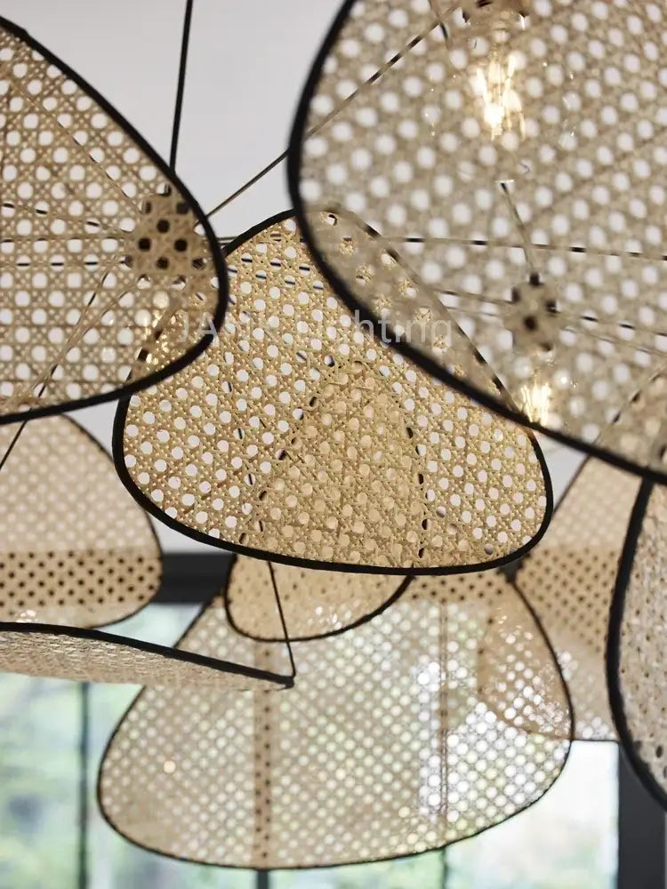 Natural Rattan Chandelier