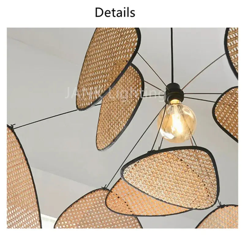 Natural Rattan Chandelier