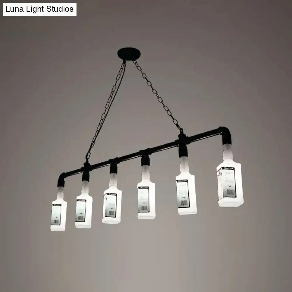 Black Wine Glass Chandelier