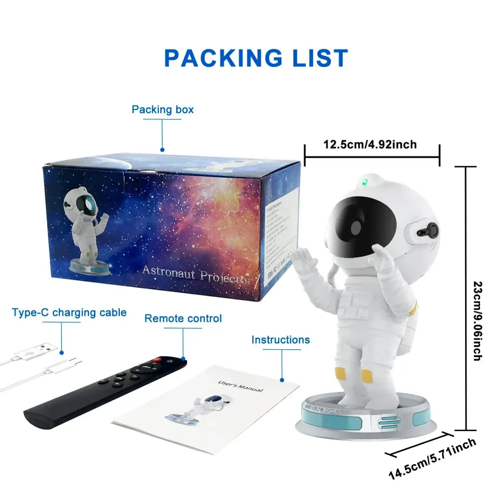 Astronaut Starry Projector Light
