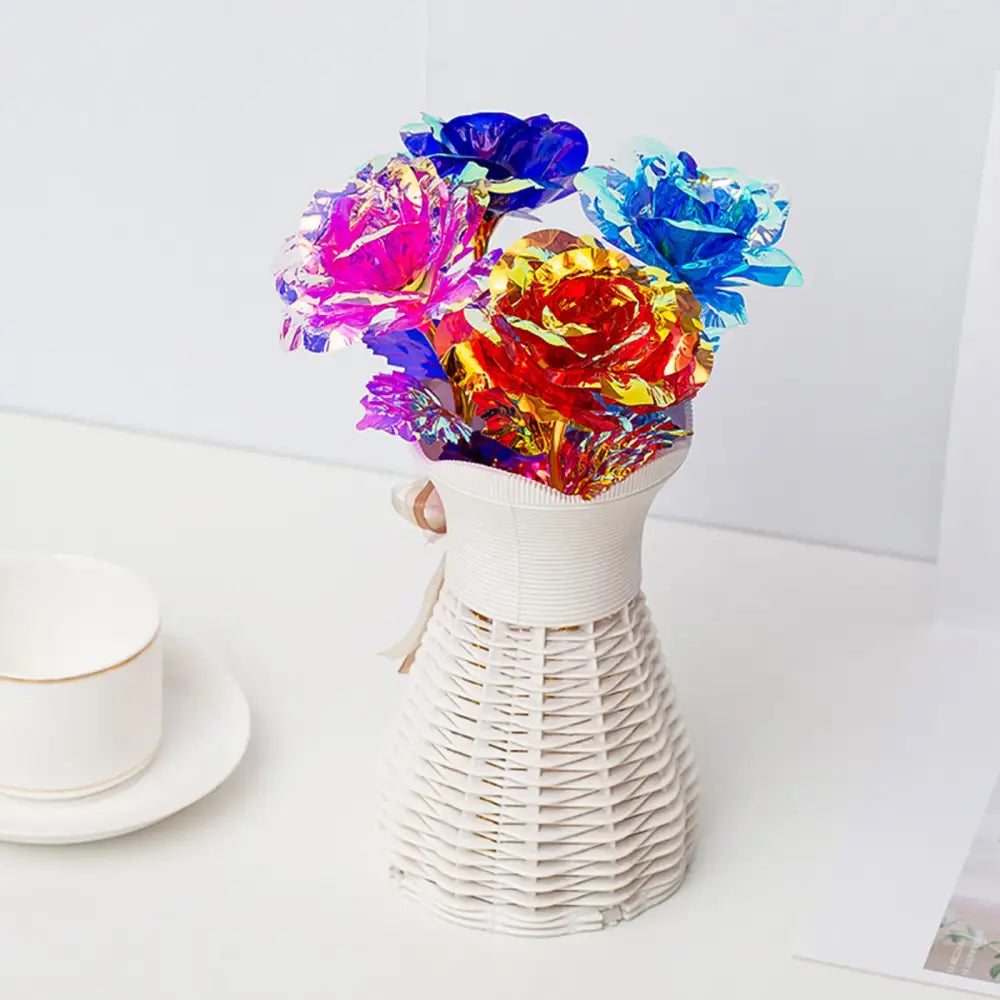 Iridescent Galaxy Rose Centerpiece