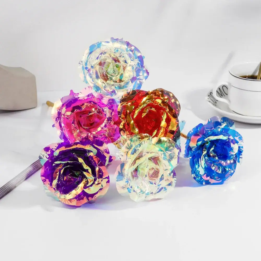 Iridescent Galaxy Rose Centerpiece