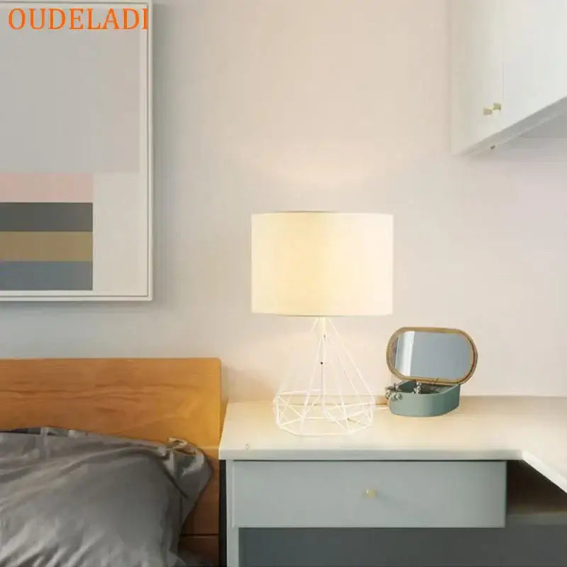 Gold Geometric Desk Lamp