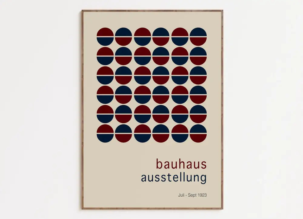 Orange Teal Geometric Poster