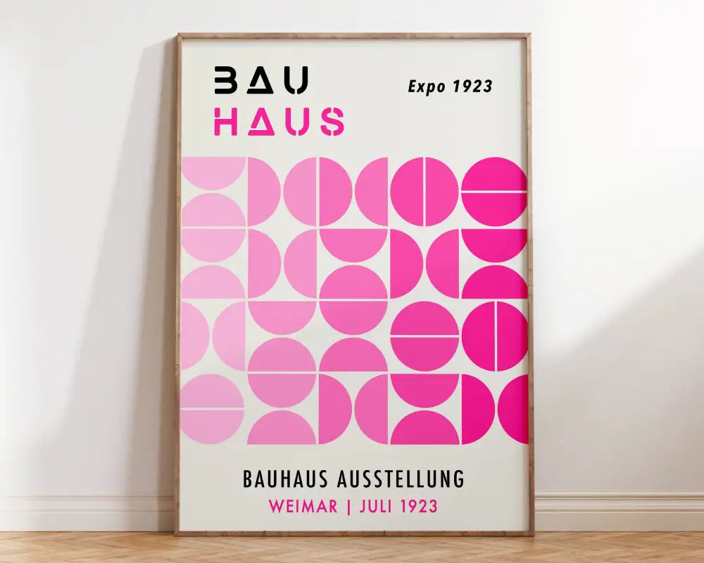 Orange Teal Geometric Poster