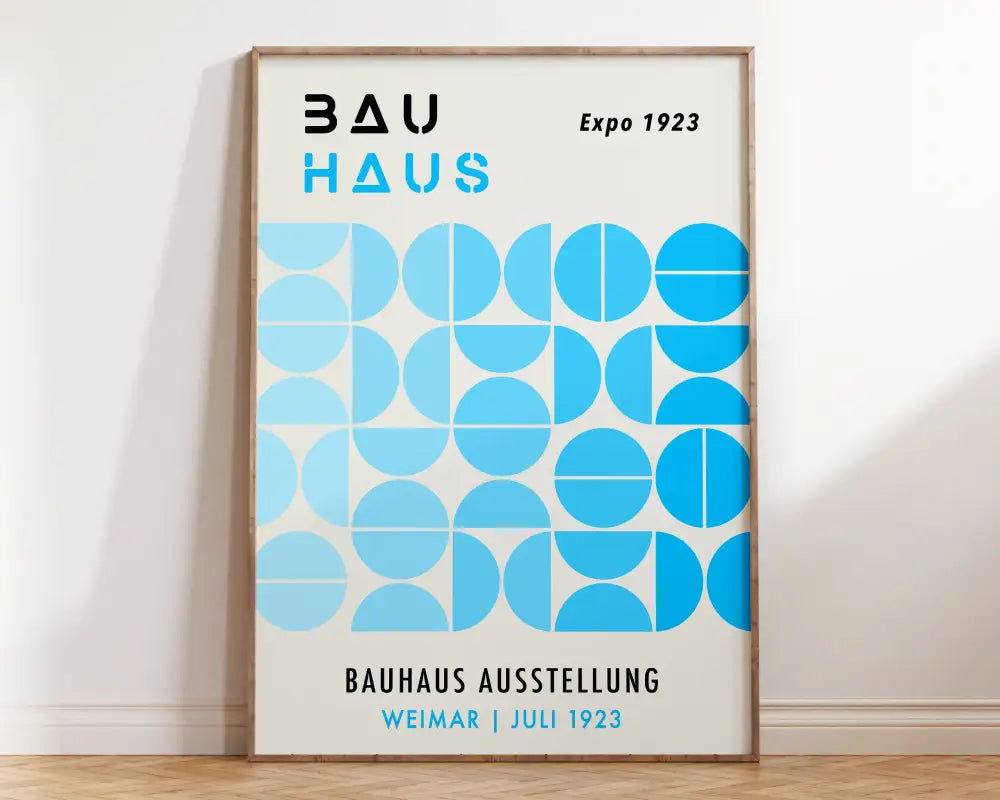 Orange Teal Geometric Poster