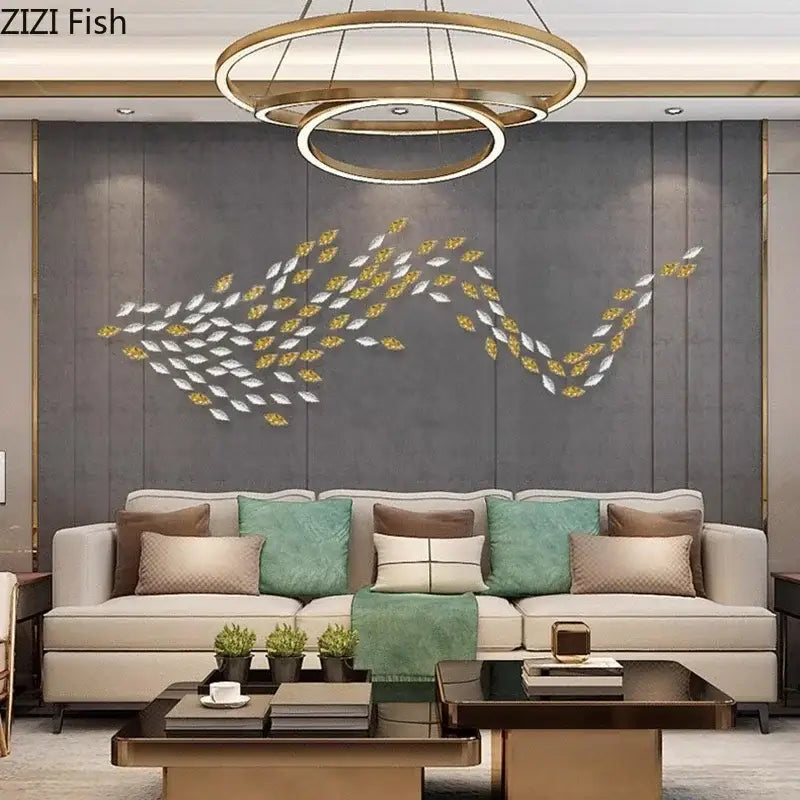 Metallic Fish Wall Art