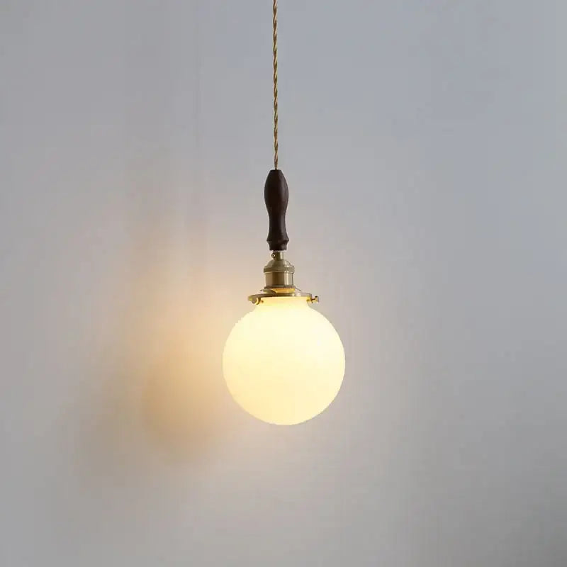 Walnut Copper Pendant Lamp