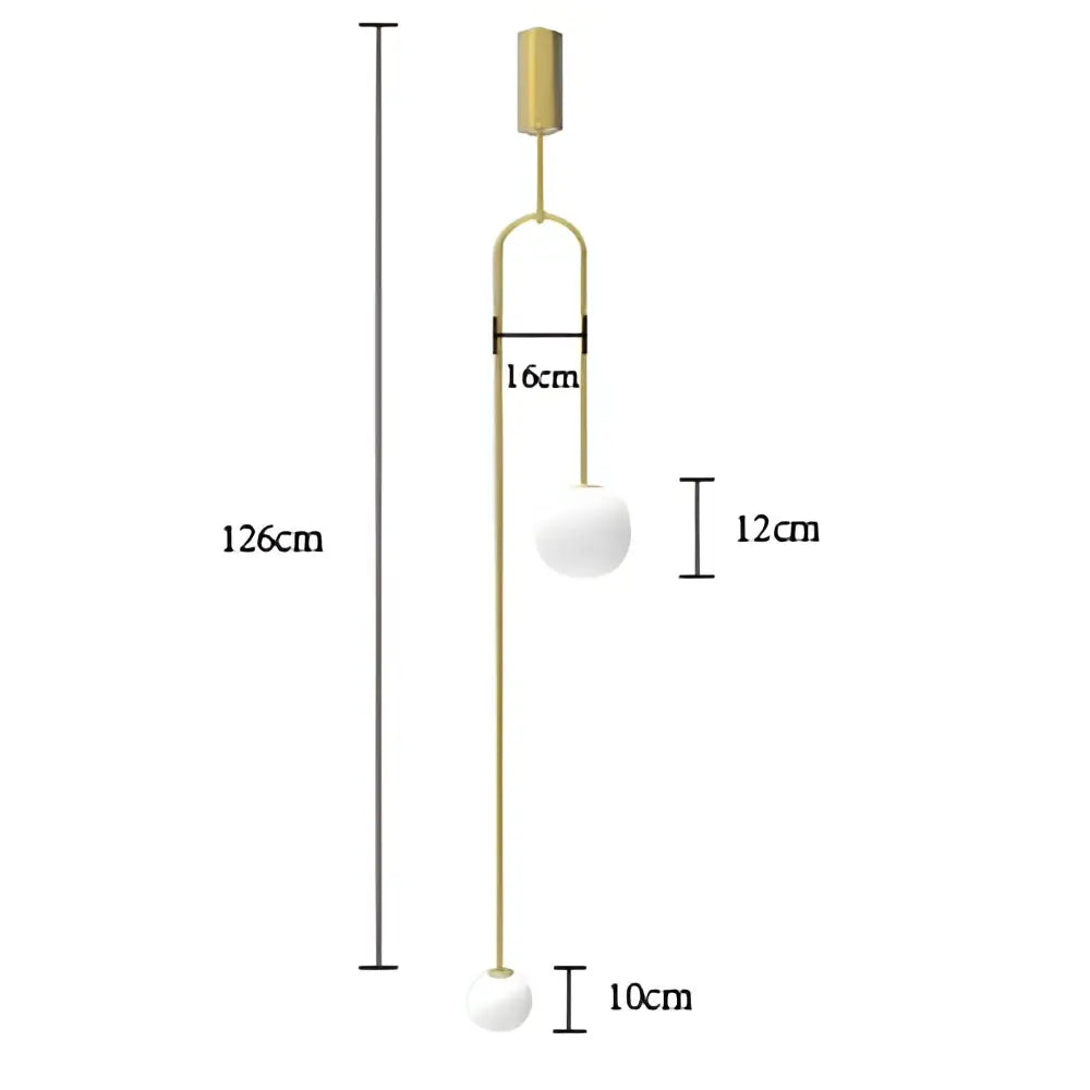 Brass Glass Ball Pendant Style B Design