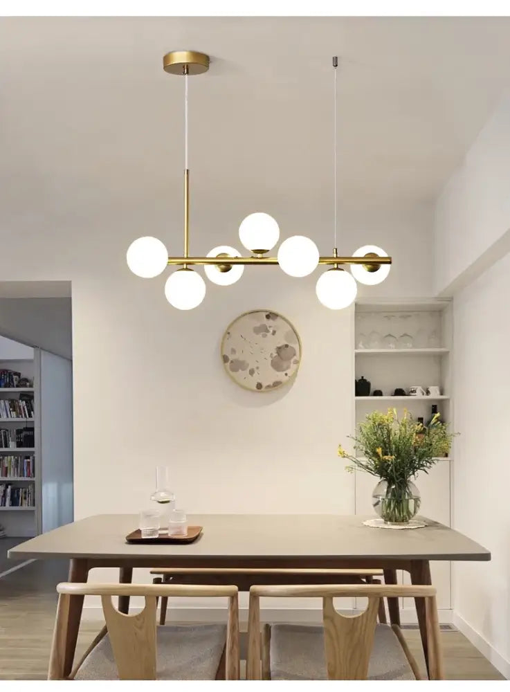 Black Glass Ceiling Chandelier