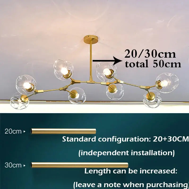 Glass Ball Pendant Light