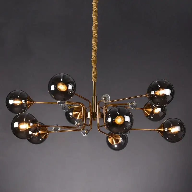 Gold Crystal Bubble Chandelier