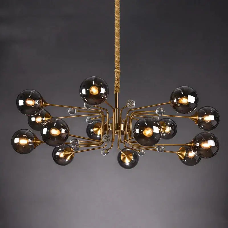 Gold Crystal Bubble Chandelier