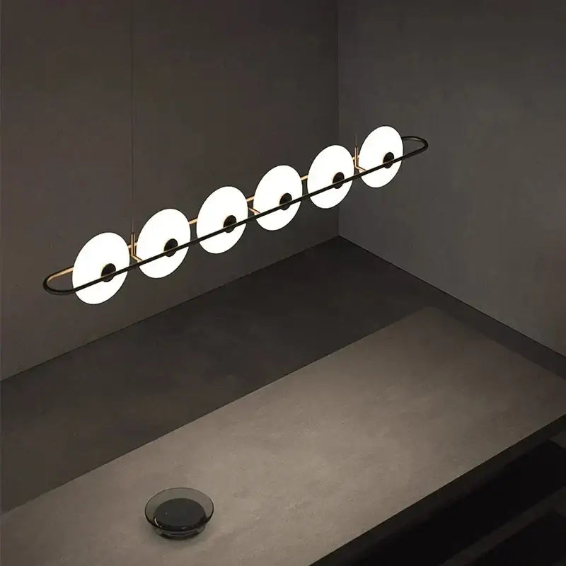 Modern Black White Chandelier