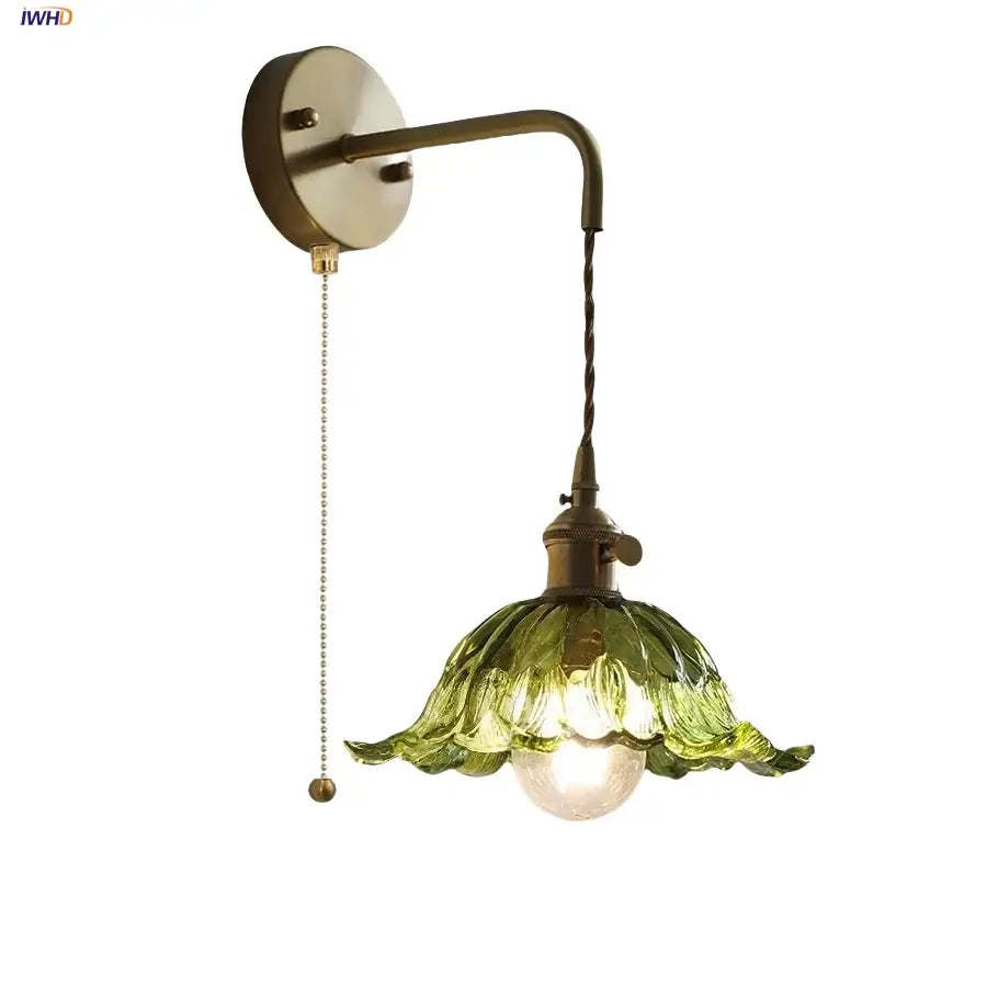 Brass Flower Wall Sconce