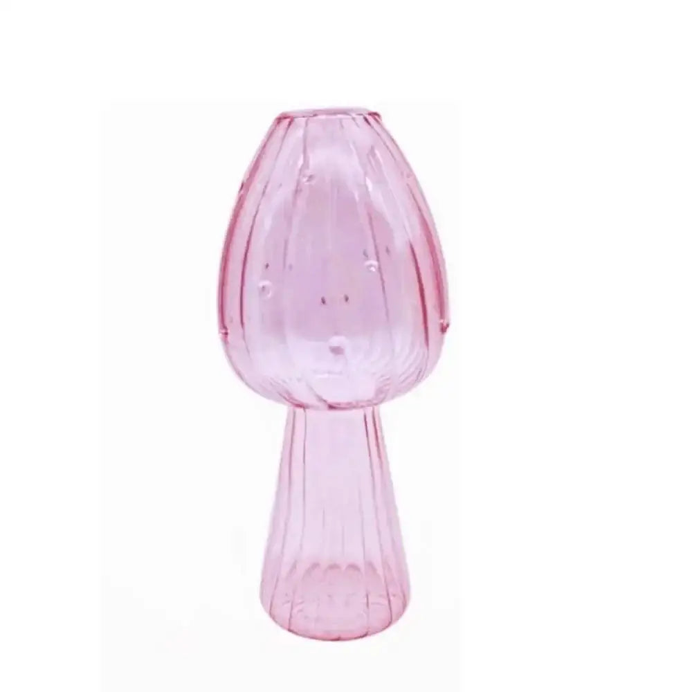 Colorful Mushroom Glass Vase
