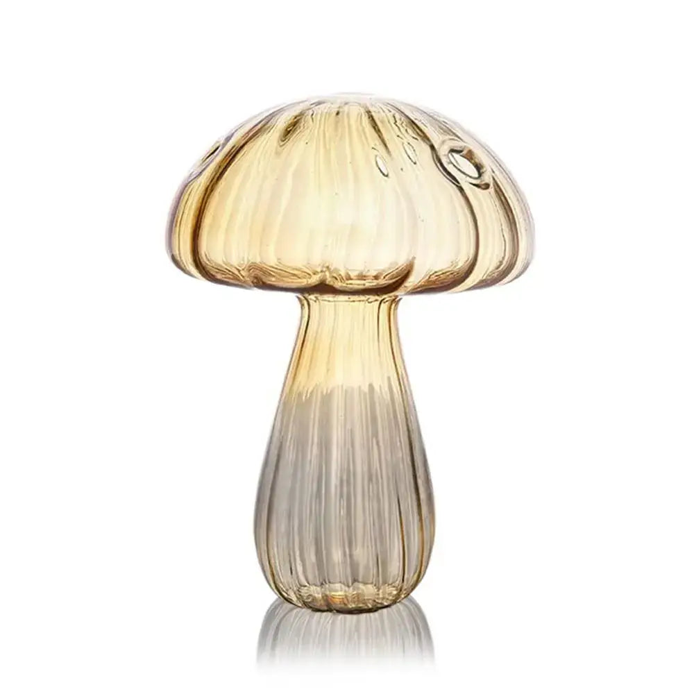 Translucent Glass Mushroom Vase