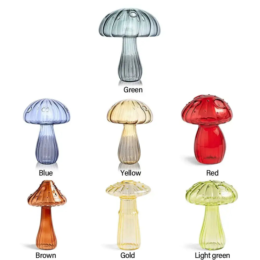 Translucent Glass Mushroom Vase
