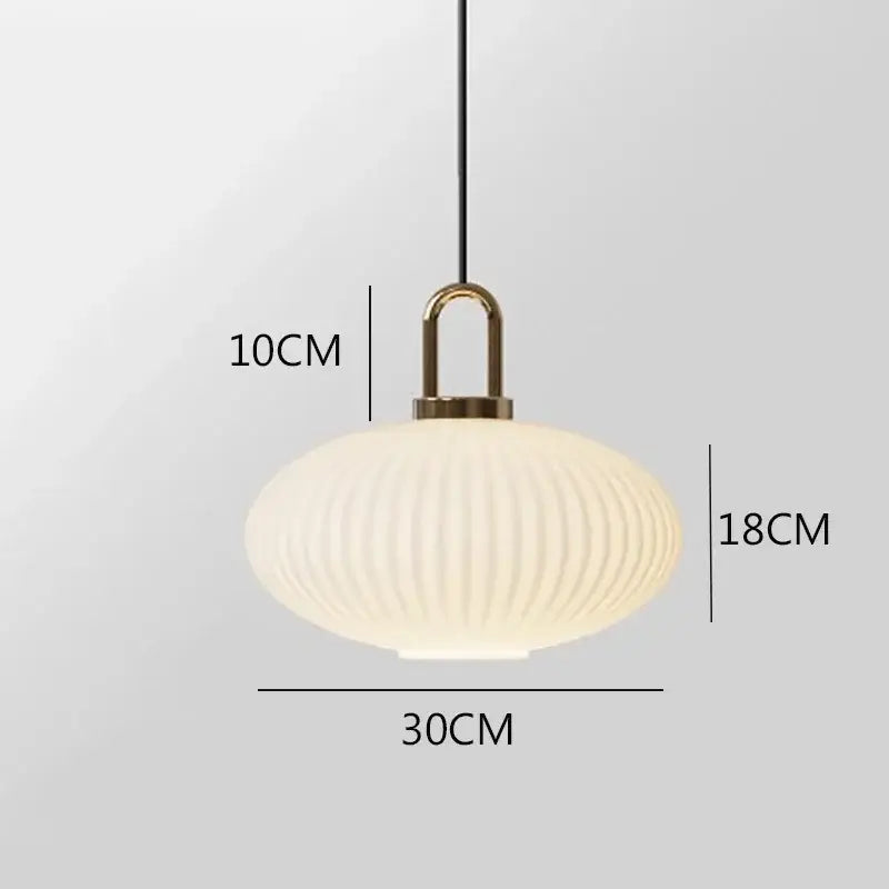 Brass Stripe Pendant Light